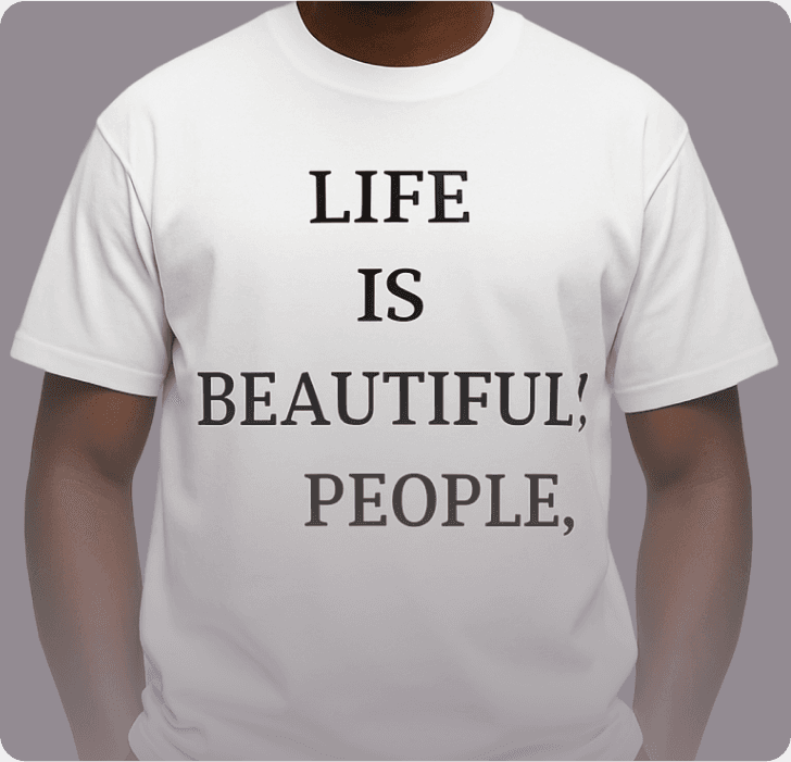 Processing... Tee - Embrace the beauty of becoming. Premium organic cotton with mindful messaging.